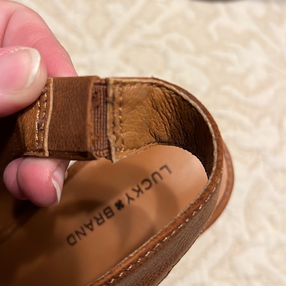 NIB Lucky Brand ginger color wedges, size 8.5M - Picture 9 of 11